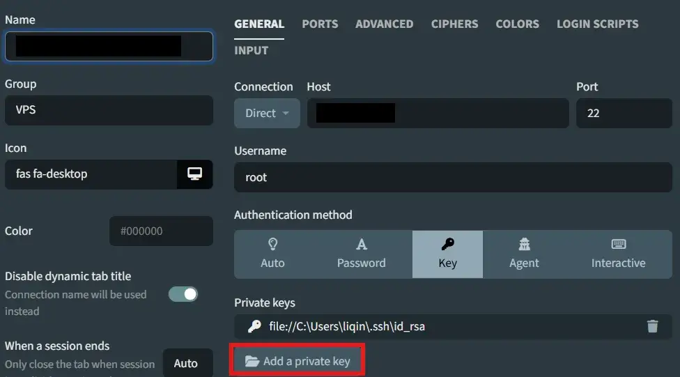 Tabby 使用 SSH 密钥 Tabby 使用 SSH 密钥