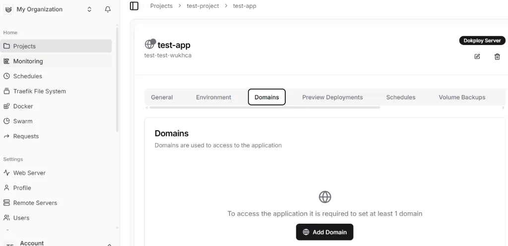 从 Dokploy 获取 Webhook URL