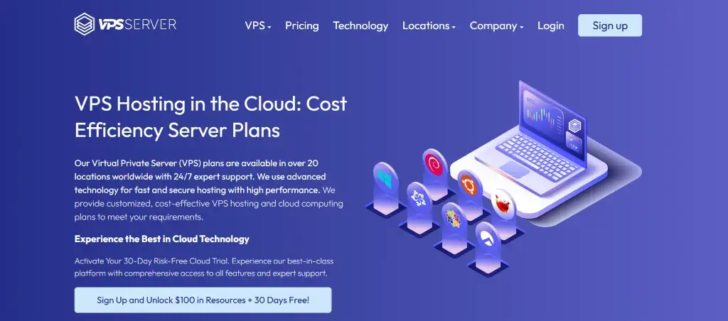 VPSserver 怎么样？官网截图