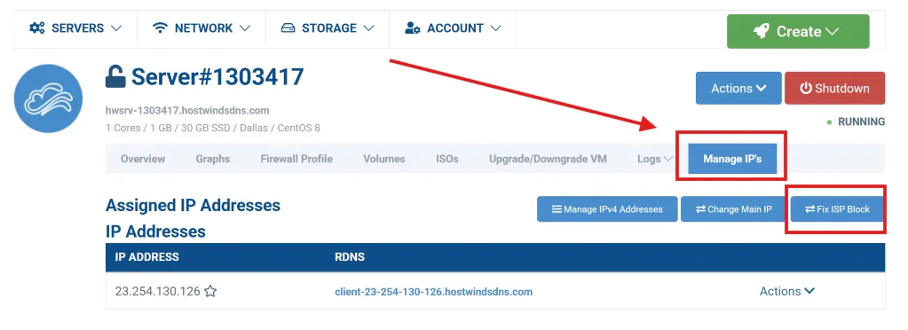 Hostwinds 更换 IP Hostwinds 更换 IP
