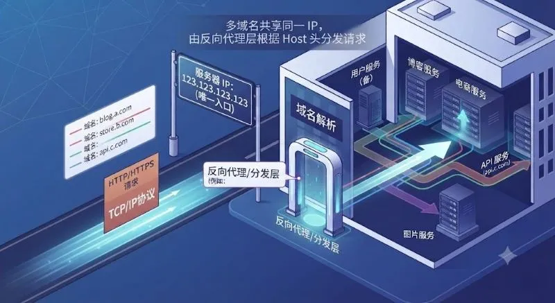 为什么一个 IP 可以对应多个网站? 为什么一个 IP 可以对应多个网站?